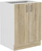 SARA keukenonderkast - 2 deuren - Sonoma eiken decor - L60 x D48 x H 82 cm