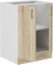 SARA keukenonderkast - 2 deuren - Sonoma eiken decor - L60 x D48 x H 82 cm