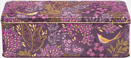 Sara Miller London - Bewaarblik Songbirds Haveli Garden - Roze/Paars - Rechthoek - Blik - 24,5 x 10,5 x 8 cm