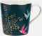 Sara Miller London - Chelsea Mug Dark Green - Mok - Donker groen - Vogels - Ø 9,8 cm, H 10,6 cm, 0,34 l