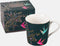 Sara Miller London - Chelsea Mug Dark Green - Mok - Donker groen - Vogels - Ø 9,8 cm, H 10,6 cm, 0,34 l