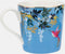 Sara Miller London - Chelsea Mug Light Blue - Mok - Navy blauw - Vogels - Ø 9,8 cm, H 10,6 cm, 0,34 l