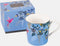 Sara Miller London - Chelsea Mug Light Blue - Mok - Navy blauw - Vogels - Ø 9,8 cm, H 10,6 cm, 0,34 l