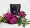 Sara Miller London - Chelsea Mug Navy - Mok - Navy blauw - Vogels - Ø 9,8 cm, H 10,6 cm, 0,34 l