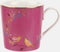 Sara Miller London - Chelsea Mug Pink - Mok - Roze - Vogels - Ø 9,8 cm, H 10,6 cm, 0,34 l