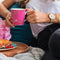 Sara Miller London - Chelsea Mug Pink - Mok - Roze - Vogels - Ø 9,8 cm, H 10,6 cm, 0,34 l