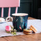 Sara Miller London - India Mug Midnight - Mok - Giraffe - Ø 9,8 cm, H 10,6 cm, 0,34 l