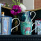 Sara Miller London - India Mug Midnight - Mok - Giraffe - Ø 9,8 cm, H 10,6 cm, 0,34 l