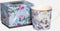 Sara Miller London - India Mug Sky Blue - Mok - Blauw - Vogels - Ø 9,8 cm, H 10,6 cm, 0,34 l