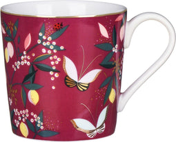 Sara Miller London - Orchard Mug Deep Mauve - Mok - Ø 9,8 cm, H 10,6 cm, 0,34 l