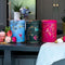 Sara Miller London - Set van 3 Bewaarbussen Paradise - Bewaarblik - Zwaluw/Paradijsvogel/Kolibrie - Rond - Blik - Ø 10,5 cm - Hoogte: 15 cm