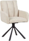 SARDOAL - Set van 2 eetkamerstoelen - Beige - Polyester
