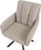 SARDOAL - Set van 2 eetkamerstoelen - Taupe - Polyester