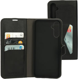 Mobiparts Galaxy A14 (2023) - Classic Wallet Case - Ruimte voor pasjes - Zwart