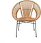 SARITA - Eetkamerstoel - Natuurlijk - Rotan