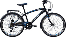 Wings Blast - Kinderfiets 24 Inch - 6 Versnellingen - Zwart
