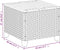 vidaXL Tuintafel 45x45x37 cm poly rattan en acaciahout beige