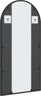 vidaXL - Wandspiegel - boog - 40x80 - cm - ijzer - zwart
