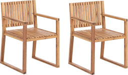 SASSARI II - Tuinstoel - Lichthout - Gecertificeerd acaciahout