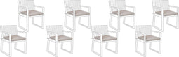 SASSARI - Tuinkussen set van 8 - Taupe - 46 x 46 cm - Polyester