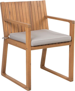 SASSARI - Tuinset voor 8 - Lichte houtkleur/Taupe - Acaciahout