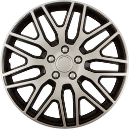 Dakar Wieldoppen - 16 inch - Zilver/Zwart - Set van 4 (4 stuks)