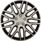 Dakar Wieldoppen - 16 inch - Zilver/Zwart - Set van 4 (4 stuks)