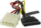 SATA 15-pin Female naar 4-pin Molex Male Kabel 0.15 Meter