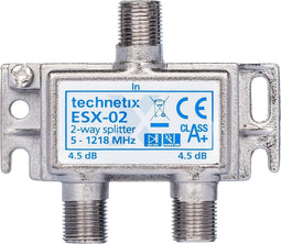 Satelliet Splitter Coax / 5-1218 MHz - 2 Uitgangen