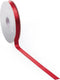 Satijn lint 10 mm rood op rol van 25 meter