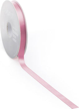 Satijn lint 10 mm roze op rol van 25 meter