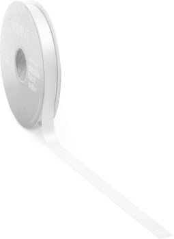 Satijn lint 10 mm wit op rol van 25 meter