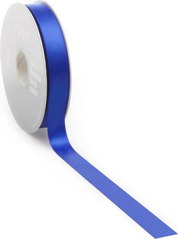 Satijn lint 16 mm blauw op rol van 25 meter
