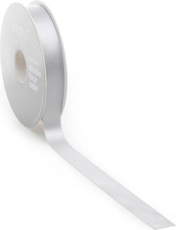Satijn lint 16 mm grijs op rol van 25 meter