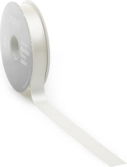 Satijn lint 16 mm taupe op rol van 25 meter