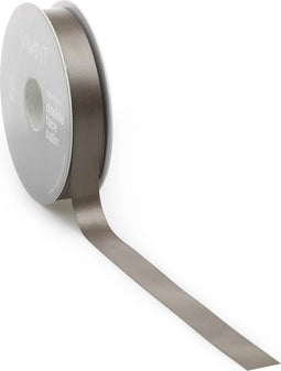 Satijn lint 16 mm taupe op rol van 25 meter