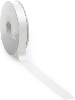 Satijn lint 16 mm wit op rol van 25 meter