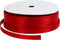 Satijn lint, b: 10 mm, 100 m, rood