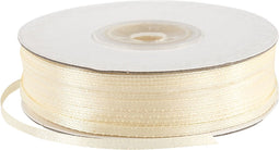 Satijn lint, b: 3 mm, 100 m, off-white
