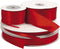 Satijn lint, b: 3 mm, 100 m, rood
