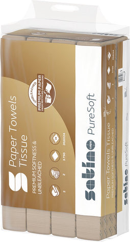 Satino by WEPA - Handdoek satino puresoft pt2 zvw 2l naturel