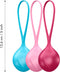 Satisfyer Balls, lustkogels trainings-set, bonte enkele kogel voor meer seksplezier, 3,8 cm, 3 delen