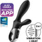 Satisfyer, Bluetooth anale vibrator, Heat Climax+, 20,5 cm, met app, met warmtefunctie, 2 motoren, gemaakt van siliconen