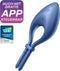 Satisfyer, bluetooth penisring, Bullseye, met app, waterdicht, oplaadbare batterij, in maat verstelbaar