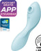 Satisfyer 'Curvy Trinity 5 Connect App', 16,5 cm, met app, 3 motoren, aan beide zijden bruikbaar