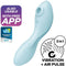 Satisfyer 'Curvy Trinity 5 Connect App', 16,5 cm, met app, 3 motoren, aan beide zijden bruikbaar