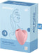 Satisfyer 'Cutie Heart', 8 cm, drukgolven en vibratie, speels design