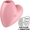 Satisfyer 'Cutie Heart', 8 cm, drukgolven en vibratie, speels design