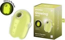 Satisfyer - Glowing Ghost - Glow in the Dark - Double Air Pulse Vibrator - Yellow