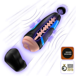 Satisfyer Men, masturbator met pompfunctie en binnendrukregelaar, huidvriendelijk zacht siliconen